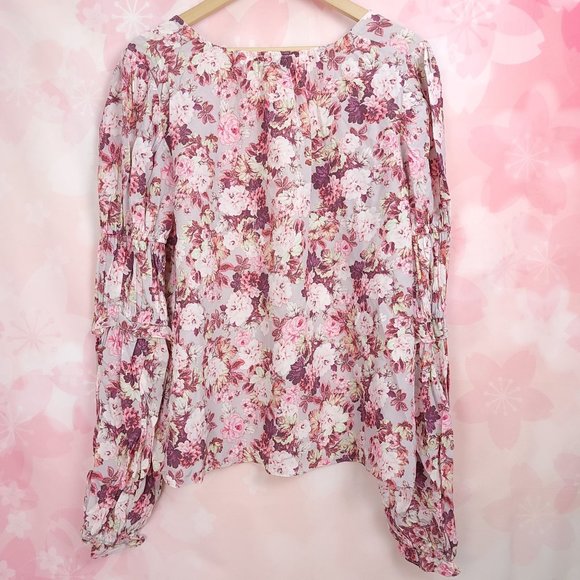 For Love & Lemons Eclipse Blouse in Country Floral NEW Cottagecore Size Large - Picture 5 of 13